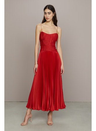 Cherry Drop Waist Midi - Cedar & Lily Clothier