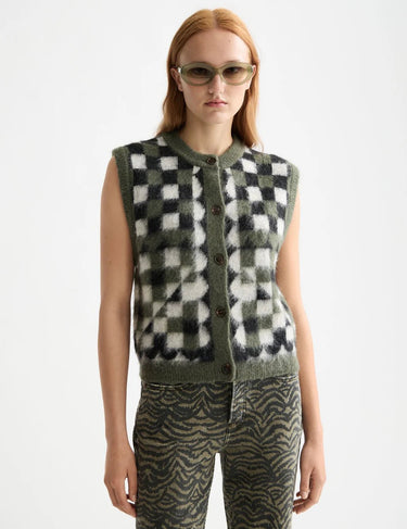 Fuzzy Jacquard Spencer - Cedar & Lily Clothier