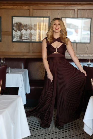 Rosalynn Pleated Jumpsuit - Cedar & Lily Clothier