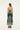 Miranda Dark Green Belt Buckles Maxi Dress