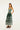 Miranda Dark Green Belt Buckles Maxi Dress