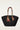 SCARF RAFFIA BASKET BAG