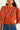 ORANGE BOHO FLOWERS EMBROIDERED SHORT SLEEVE BLOUS