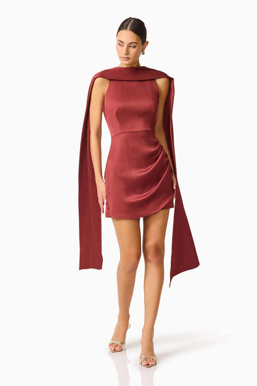 Calista Neck Scarf Mini Dress