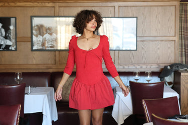 Aliyah Pointelle Mini Dress - Cedar & Lily Clothier