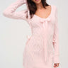 Chenille Cable Knit Mini Dress - Cedar & Lily Clothier