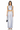 Full-body model in satin wide-leg pants