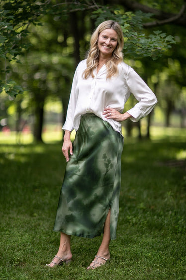 Go Silk - Go Long For It Skirt Printed - Cedar & Lily Clothier