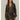 Golden Foliage Black Mini Dress Puffy Sleeve - Cedar & Lily Clothier