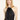 Hallie Top in Black Satin