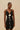 Black and White Rose Pipping Mini Dress