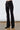 Elaine Kim - Stretch Corduroy Jean Flare Pant with Vegan Leather Piping - Arum