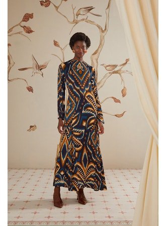 Pineapple Ikat Maxi Dress Farm Rio Cedar & Lily Clothier