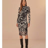 Pineapple Ikat Tulle Midi Dress - Cedar & Lily Clothier