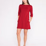 Ponte Knit A - Line Dress - Cedar & Lily Clothier