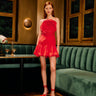 Red Baloon Mini Dress - Cedar & Lily Clothier