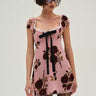 Rose Velvet Mini Dress - Cedar & Lily Clothier