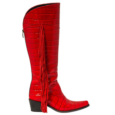 Sydney Red Fringe Tall Cowboy - Cedar & Lily Clothier