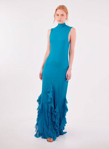 Long Dress Aneta Teal