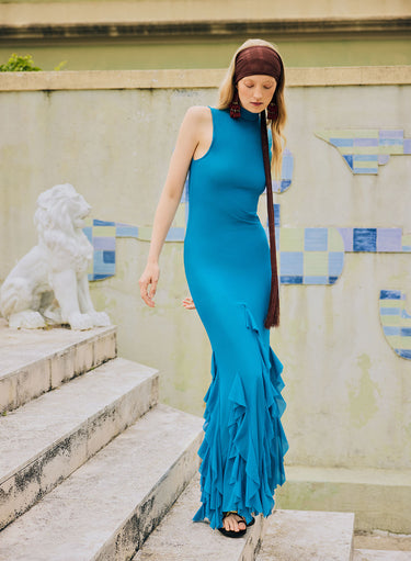 Long Dress Aneta Teal